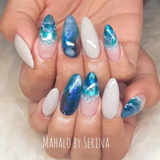 ミディアム カラー ネイル SUNNY BAE. SERINAのネイルデザイン