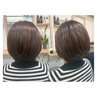 ショート レイヤーカット・ 縮毛矯正 星野のヘアスタイル