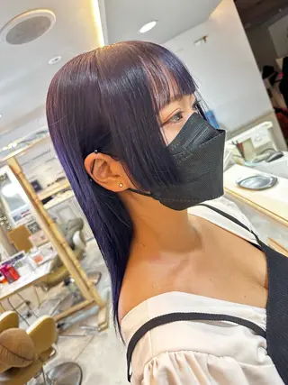 セミロング カラー デザインカラー🎨 下北沢 / 磯部のヘアスタイル