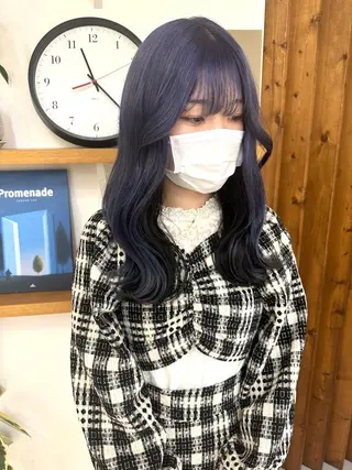 カラー リンダ所属・ベージュ/顔周り カット/スズキのヘアスタイル