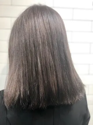 ミディアム カラー 🤍髪質改善➕透明感 カラー🤍川上葵のヘアスタイル