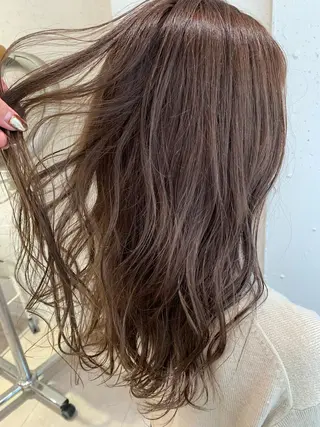 ロング カラー パーマ 韓国ヘア🇰🇷/ レイヤーカット✂︎のヘアスタイル