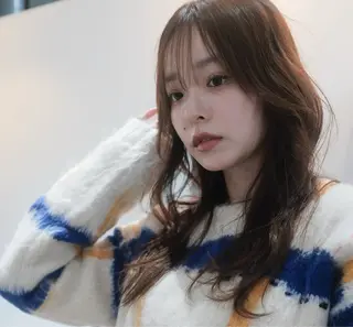 セミロング カラー ヘアアレンジ 👑公式👑 Opus hairのヘアスタイル