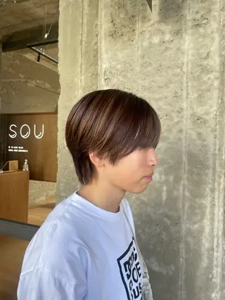 カラー SOU所属・ふるかわ れなのヘアスタイル