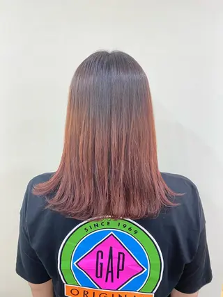 ミディアム 内田 遥香のヘアスタイル