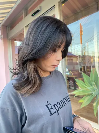 セミロング カラー 理想実現/ カラー特化🧸こころのヘアスタイル