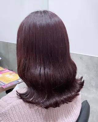 セミロング カラー 💗ガーリーヘア🎀 saki💗のヘアスタイル