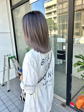 ミディアム カラー mood tatemachiのヘアスタイル