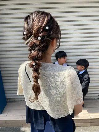 ロング ヘアアレンジ 小原 慧美のヘアスタイル
