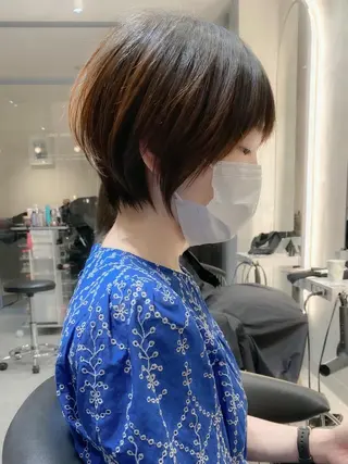 ショート カラー ショート ショートボブ斉藤航人のヘアスタイル