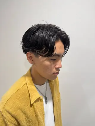 パーマ 平尾/艶カラー/ アッシュ系/中川誠大のヘアスタイル