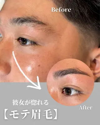 アイブロウ IWT hair design所属・メンズ眉毛サロン 垢抜け/天神大名店のマツエク・マツパデザイン