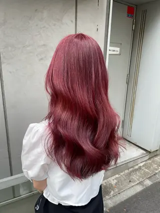 セミロング カラー 大人っぽ♡上品な暖色 ♡ブリーチなし♡のヘアスタイル