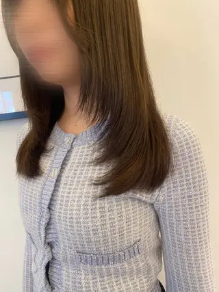 ミディアム カラー ヘアアレンジ 髪質改善＆トリートメント over hair所沢店所属・韓国風/レイヤー/ 𝑵𝒂𝒏𝒂🩶のヘアスタイル