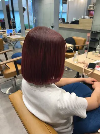 ショート カラー shiho︎🌟/ 髪質改善カラーのヘアスタイル