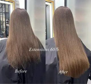ロング カラー シールエクステ特化 ハイトーン、NANAのヘアスタイル