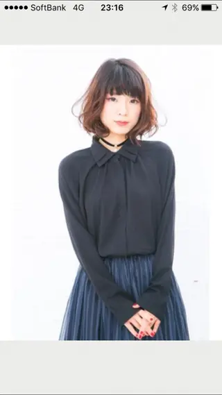 ショート ミディアム セミロング ロング カラー パーマ ヘアアレンジ メンズ キッズ ネイル まつエク MODEK's阿倍野 伊藤サダキのヘアスタイル