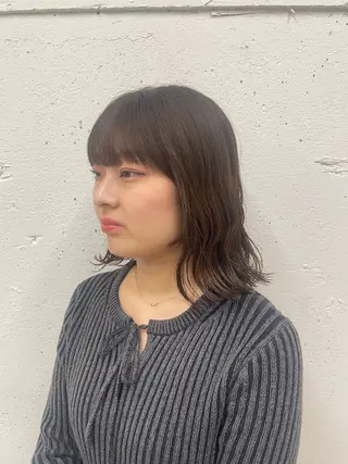 ミディアム パーマ suzu 🤍 【 grace 】のヘアスタイル