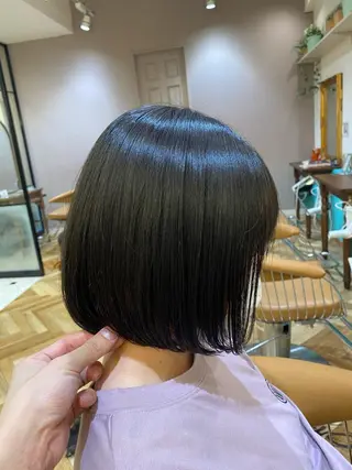 ショート ボブ韓国風レイヤー 髪質改善/畠中ケントのヘアスタイル