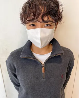 ショート カラー パーマ ヘアアレンジ メンズ キッズ ネイル マツエク・マツパ アイブロウ パーマスタイル🔅 sayacaのヘアスタイル