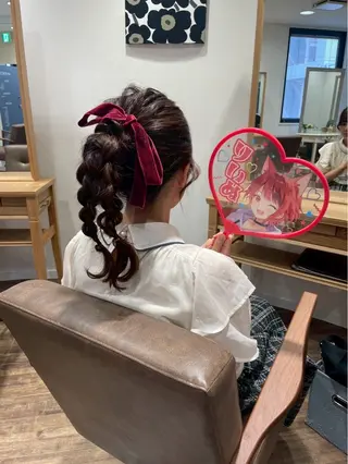 ヘアアレンジ ふわふわヘアメイク 🎀ななのヘアスタイル