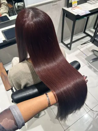 カラー 透明感カラー💙 束感まつげ🪼海月のヘアスタイル