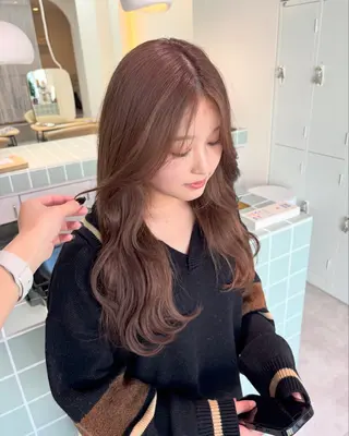 ロング カラー 広島/わかな/ヘア セット/オリーブのヘアスタイル