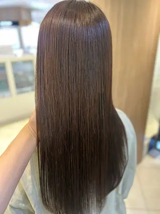 ロング パーマ 艶質改善/縮毛矯正 ササキナツミのヘアスタイル
