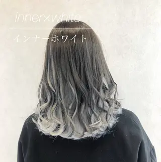 セミロング カラー 代表/七瀬/ギャル/ シールエクステ/渋谷のヘアスタイル