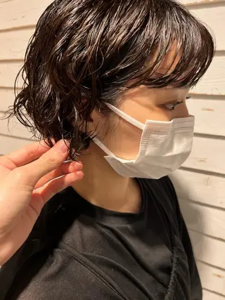 ショート パーマ Produce with SALON VILLAGE所属・メッシュパーマ職人/ 窪田 優也/ツイスパのヘアスタイル