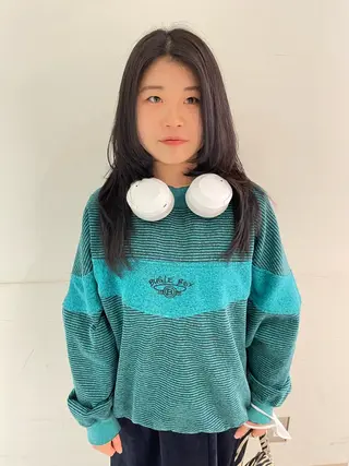 セミロング カラー iet.所属・ウルフ/ボブ/耳ツボ ジュエリー◎ricoのヘアスタイル