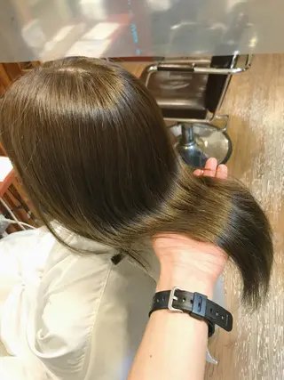 ロング カラー パーマ 髪質改善・縮毛矯正・ パーマ講師✨山田夏樹のヘアスタイル