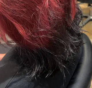 カラー ヘアアレンジ みわ/博多 ブリーチ/メンズヘアのヘアスタイル