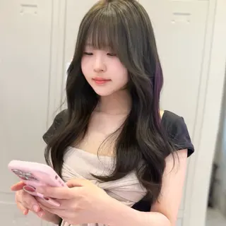 ロング カラー 上品うるツヤ韓国ヘア 🤍Hanaのヘアスタイル
