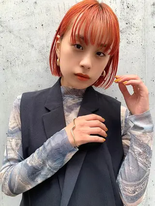 ミディアム カラー 似合わせcut ◎ 倉橋実咲のヘアスタイル