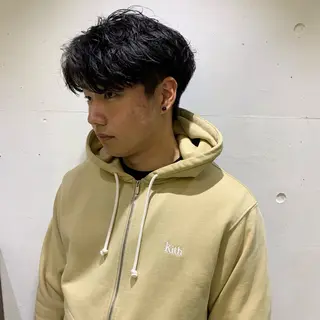 ショート タンバルモリパーマ 礒井メンキのヘアスタイル