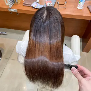 セミロング パーマ 縮毛矯正/髪質改善 /韓国風　山川春輝のヘアスタイル