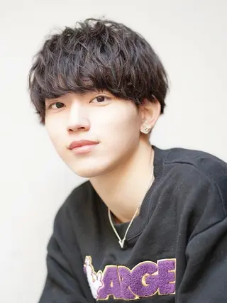 ショート カラー パーマ メンズ ショートヘア🔥メン ズ特化パーマ/そめやのヘアスタイル