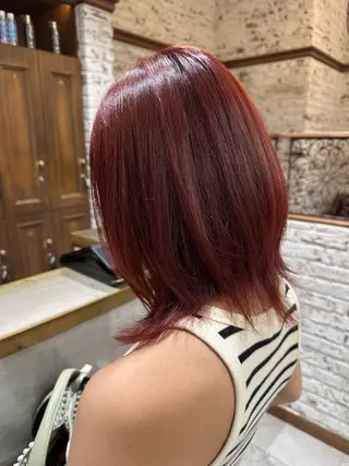 ミディアム カラー Mauve 世田谷 きたじまのヘアスタイル