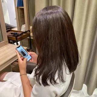 ロング カラー 飯田 みづきのヘアスタイル