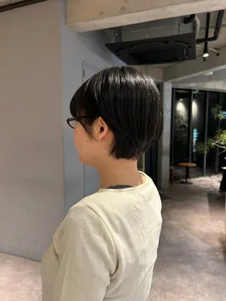 ショート 葉月/ボブ/ 透明感カラー／中目黒のヘアスタイル