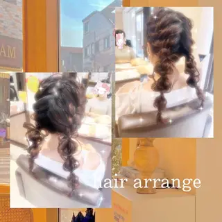 セミロング ヘアアレンジ eN°byyoureshair所属・🎀若者人気No.1 湯川響🎀のヘアスタイル