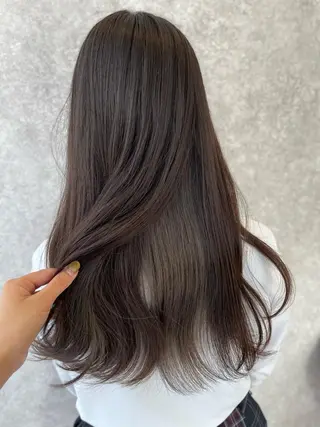 ロング カラー たなか りなのヘアスタイル