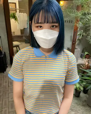 ミディアム 金田 夏野のヘアスタイル