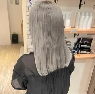 セミロング カラー 大人可愛い/レイヤー /ブリーチ/溝口誠二のヘアスタイル