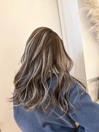 ロング カラー パーマ ヘアアレンジ メンズ Dimo＆所属・ハイライトカラー /ダイスケのヘアスタイル