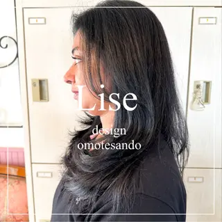 セミロング カラー パーマ ヘアアレンジ メンズ 表参道Lise おおいしおりのヘアスタイル