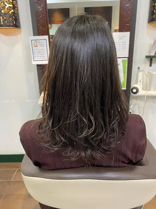 ミディアム カラー 🎀ブリーチなし 透明感🎀yuhiのヘアスタイル