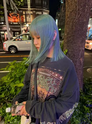 ミディアム カラー ミユル/ ブリーチカラー🎀✨のヘアスタイル