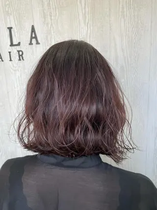 ショート カラー ヘアアレンジ HUENEST アカデミーサロンのヘアスタイル